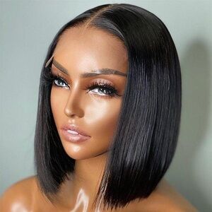 Sleek Black Bob Wig